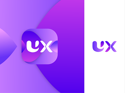 UX logo branding illustration logo typography ux