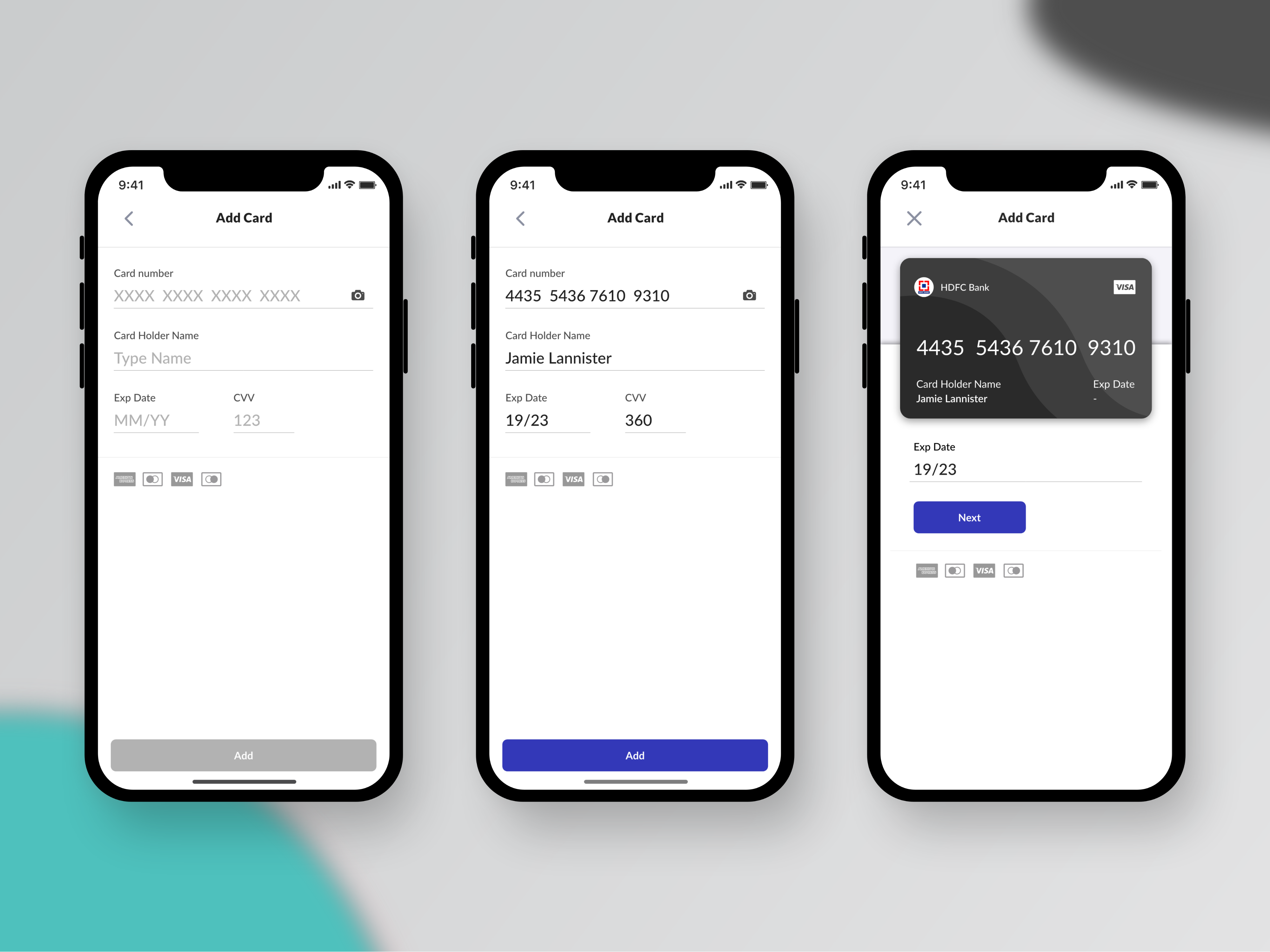Credit Card App by Sreevenkatesh Jayaraman on Dribbble