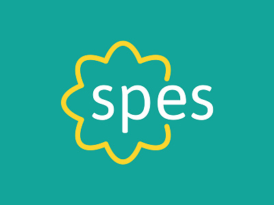 Spes Logotype brand branding design flower green logo logotype vector yellow