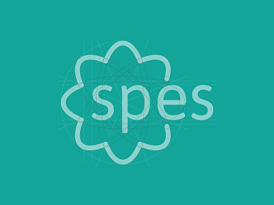 Spes Logotype grid brand branding design flower green grid logo logotype vector yellow