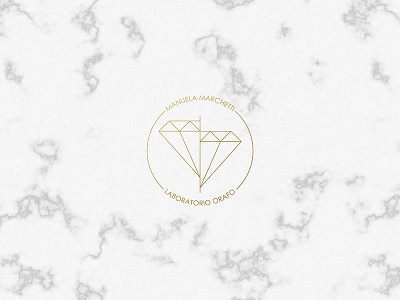 Brand Identity / Manuela Marchetti brand design diamond gold identity jewelry logo