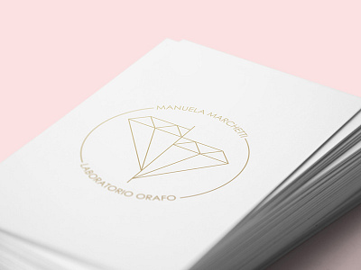 Brand Identity / Manuela Marchetti brand design diamond gold graphic identity jewelry logo