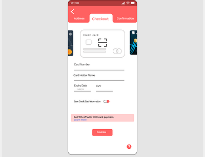 Daily UI -002 Credit Card Checout page app design typography ui ux