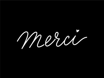 lettering merci