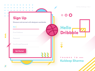 Hello Dribbble - 100Day Challenge