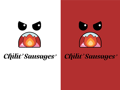 Chilit Sausages branding graphic design hot sauce hot sauce logo logo logo creation logo design minimal minimal logo design red hot