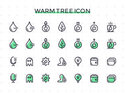 Warm tree icon design icon app illustration tree