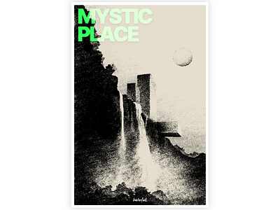 mystic place #3 brush engraving illustration inktober inktober2019 mystic oldschool photoshop science fiction