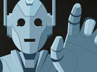 Nightmare in Silver cybermen doctor who illustration sci fi vector