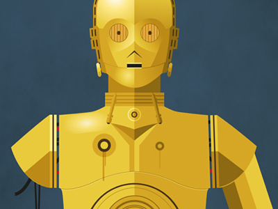 C3PO c3p0 c3po droid illustration sci fi star wars vector