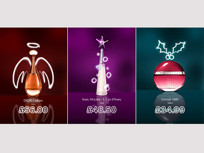 Light Art christmas design light art perfume pos posters promotion
