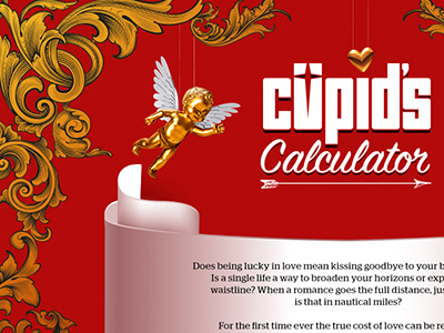 Cupid's Calculator cupid fleur heart love micro site site