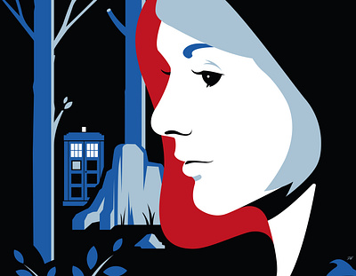 The 13th Doctor 13 character design doctor who illustration profile sci fi tardis tv show vector woman illustration woman portrait