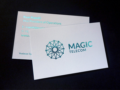 Magic Cards branding business cards design foil foil bocking logo print stationary