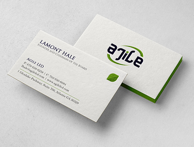 Letterpress Business card graphic design