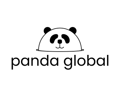 Panda Global Logo branding dailylogochallenge design graphic design illustrator logo vector