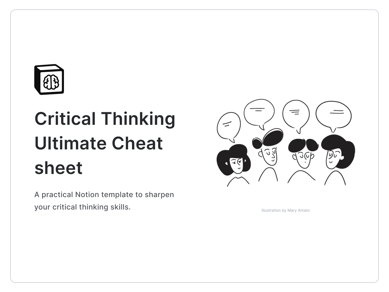 critical cheat sheet for critical thinking
