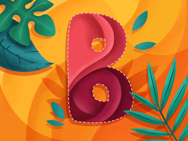 B For 36 Days Of Type By Elizaveta Akimova On Dribbble