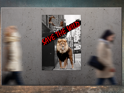 Save the Wild animals art collage cutout design digital art digital collage illustration inspiration nature wild