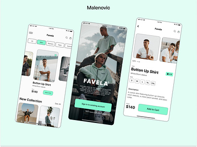 Favela Clothing - Mobile App appdesign application clothing concept design fashion mobile mobileapp mobileui shop trend