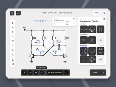 Circuit Simulator App Design by Konstantin Yanakhmetov on Dribbble