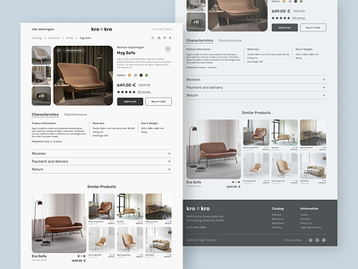 Furniture Store - Card Product Design