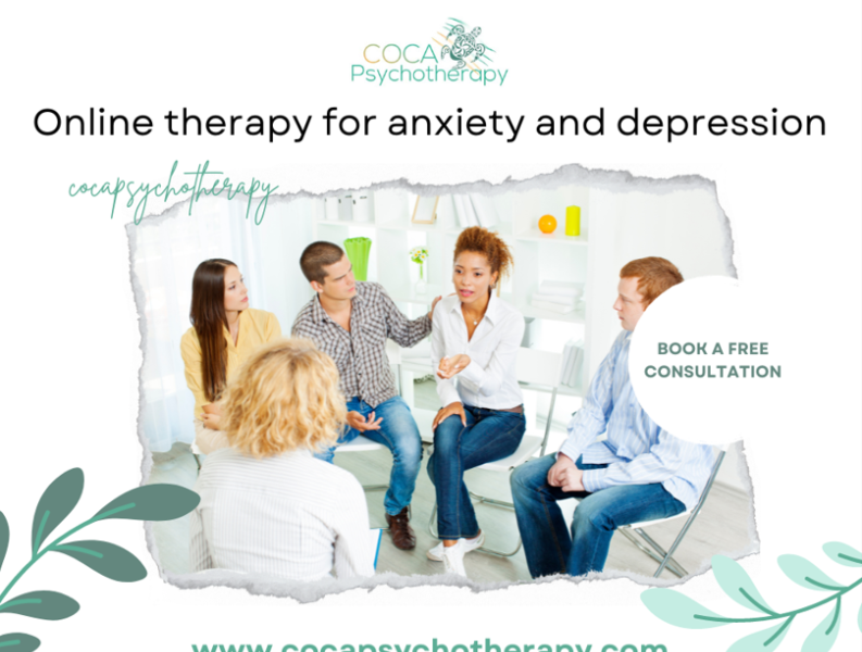 Online Therapy For Anxiety And Depression By Coca Psychotherapy On Dribbble