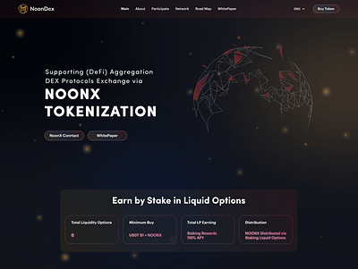 NoonDex: (DeFi) Aggregation DEX Protocols crypto design graphic design illustration landing page typography ui ux