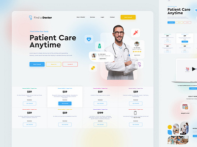 Find a Doctor website Mockup