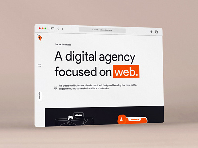 Digital Agency landing page homepage landing page ui website design