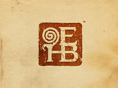 Erin H. Banks - Letter Stamp branding logo poet stamp texture writer