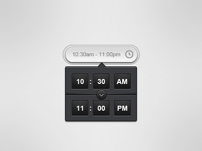 Naytive - Time Select clean clock gui interface time ui