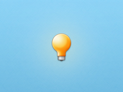 Lightbulb clean icon light lightbulb simple soft