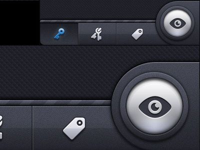Retina - Toolbar 1x 2x blue dark gui interface ios retina texture ui
