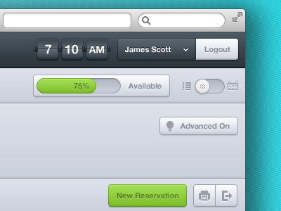 Bellboy account blue button clean flipper gui hotel interface progress reserve time toggle ui