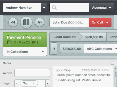 UI Sheet - Web App ui gui interface ux call play money income account blue clean light red green ui kit simple subtle