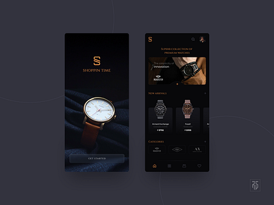 Online Premium Watches : UI UX Design clean concept design flat minimal online shopping ui uidesign uiux watches