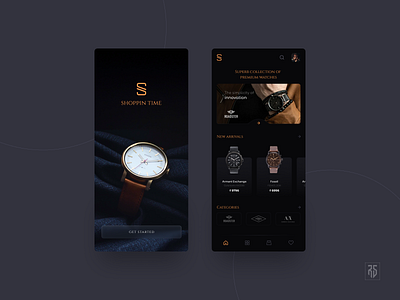 Online Premium Watches : UI UX Design