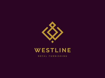 Westline Royal Furnishing Logo brand branding clean design furnishing furniture identity identity design illustration logo logodesign logos minimal royal vector visual identity