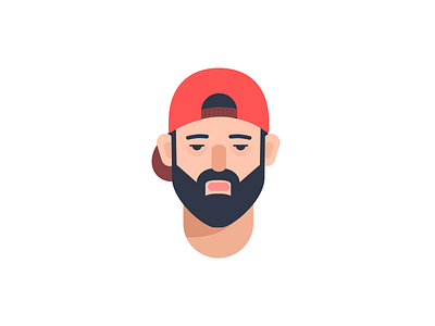 Beyounick art artwork beard cap cartoon character characterdesign concept design digital digitalart illustration illustrator minimal portrait vector