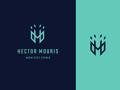 Hector Mauris Architect Studio - Logo Design architect brand brand design brand identity branding clean concept design flat illustration light logo logo mark logogram logos mark minimal studio vector visual identity