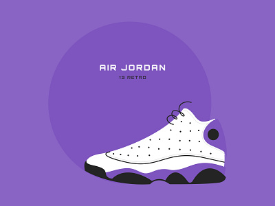 Air Jordan 13 Retro - Graphic adobe illustrator brand clean concept design figma flat graphic graphic design illustration light minimal vector