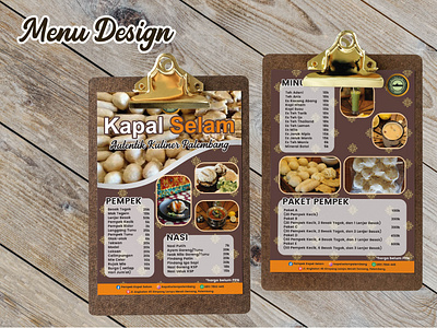 Traditional Pattern Menu Design