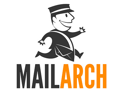 Mail Arch Logo Concept fallout illustration logo retro vector vintage