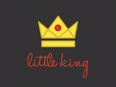 Little King Logo flat illustrator logo vector