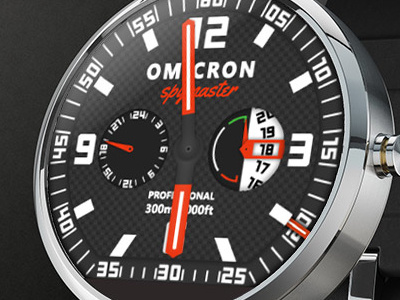 Omicron Spymaster Watch Face moto 360 vector watch