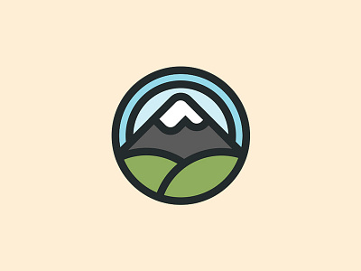 Mountain Icon flat icon illustration mountain vector