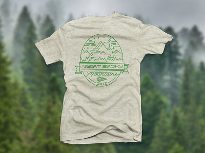 Ink & Ales - Into the Wilderness: Great Smoky Mountains illustration illustrator inkandales line art screenprint shirt