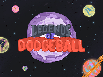 Legends of Dodgeball Announcement Wallpaper cartoon clip paint studio game illustration indie game legends of dodgeball lod manga studio onesmartbunny osb video game