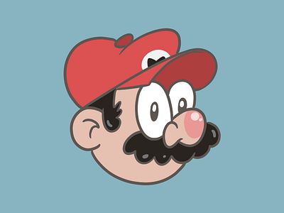 Super Mario cartoon illustration manga studio mario